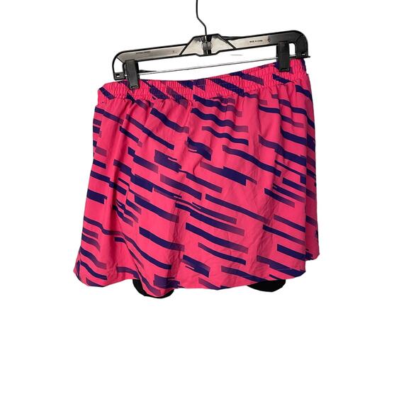 Beroy pink purple drawstring pull on cycling skort padded seat women's size XL - Picture 2 of 8